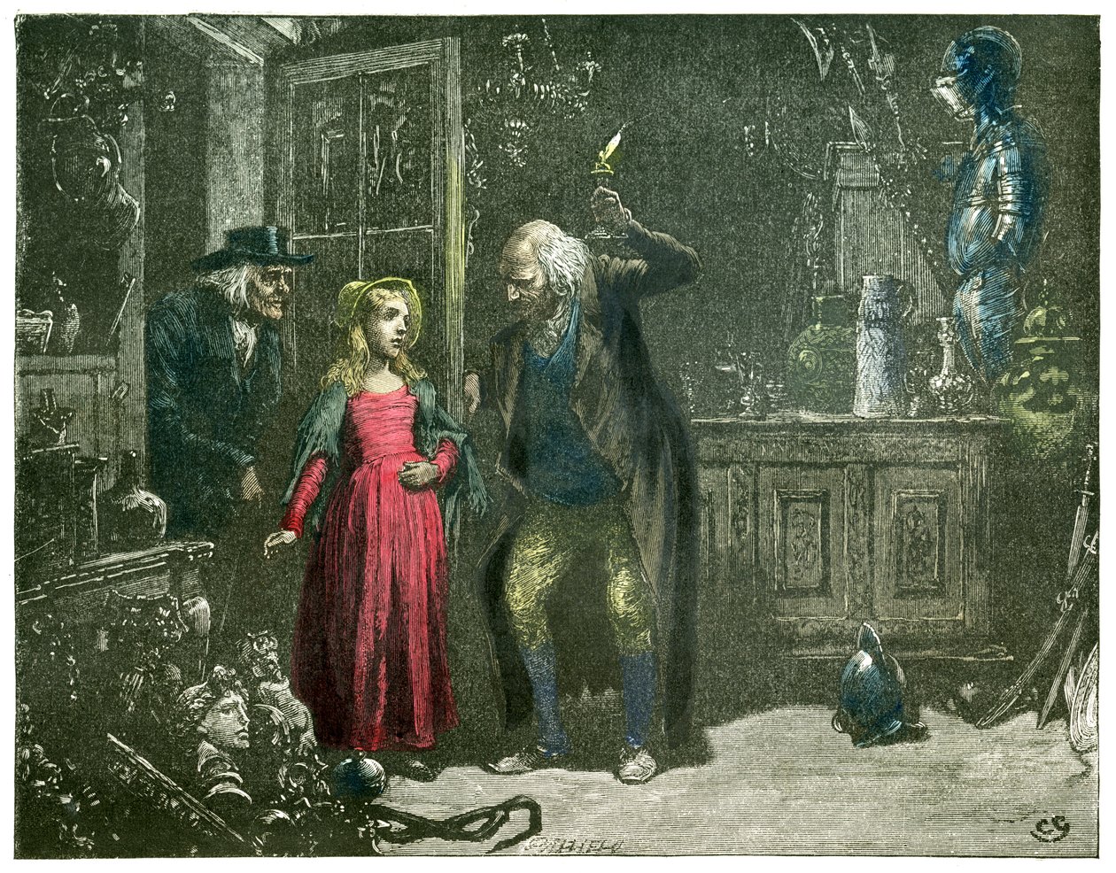 Charles Dickensin Old Curiosity Shop tekijältä Frederick Barnard