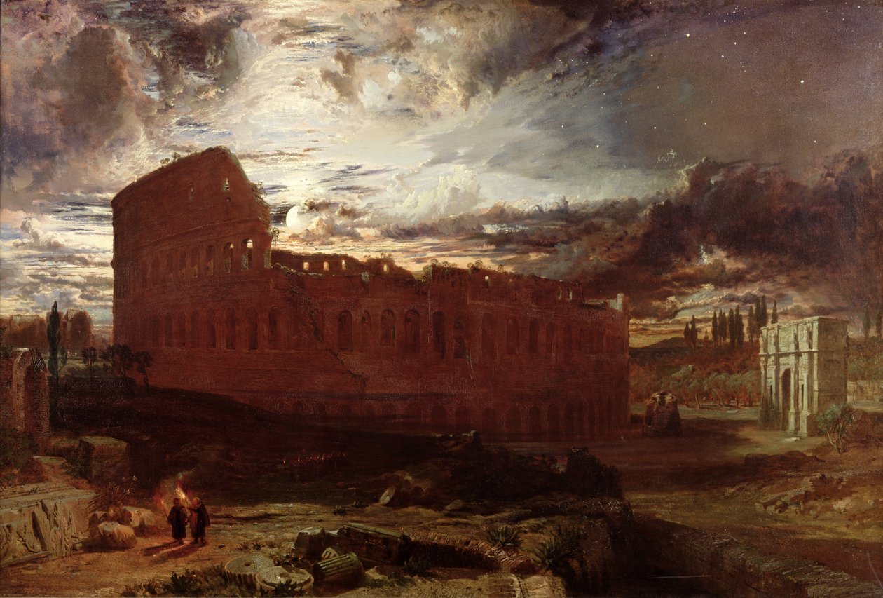 Colosseum, Rooma, 1860 tekijältä Frederick Lee Bridell