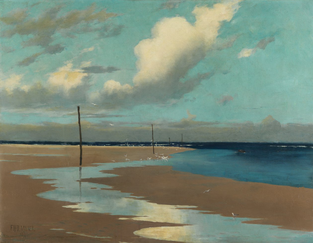 Ranta laskuveden aikaan, 1890 tekijältä Frederick Milner