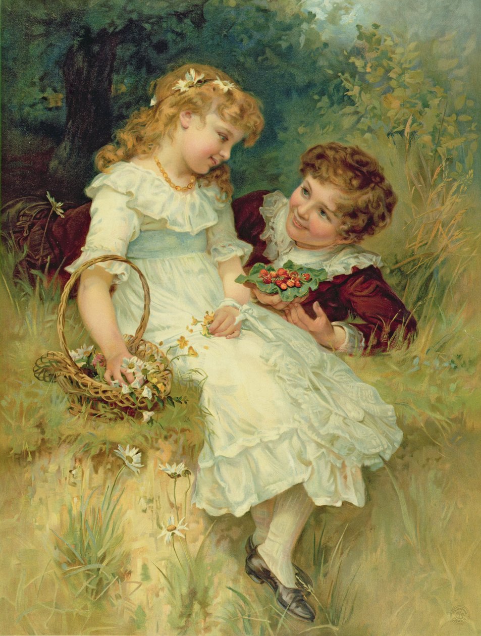 Sweethearts, Päärynät-vuosikerrasta, 1905 tekijältä Frederick Morgan