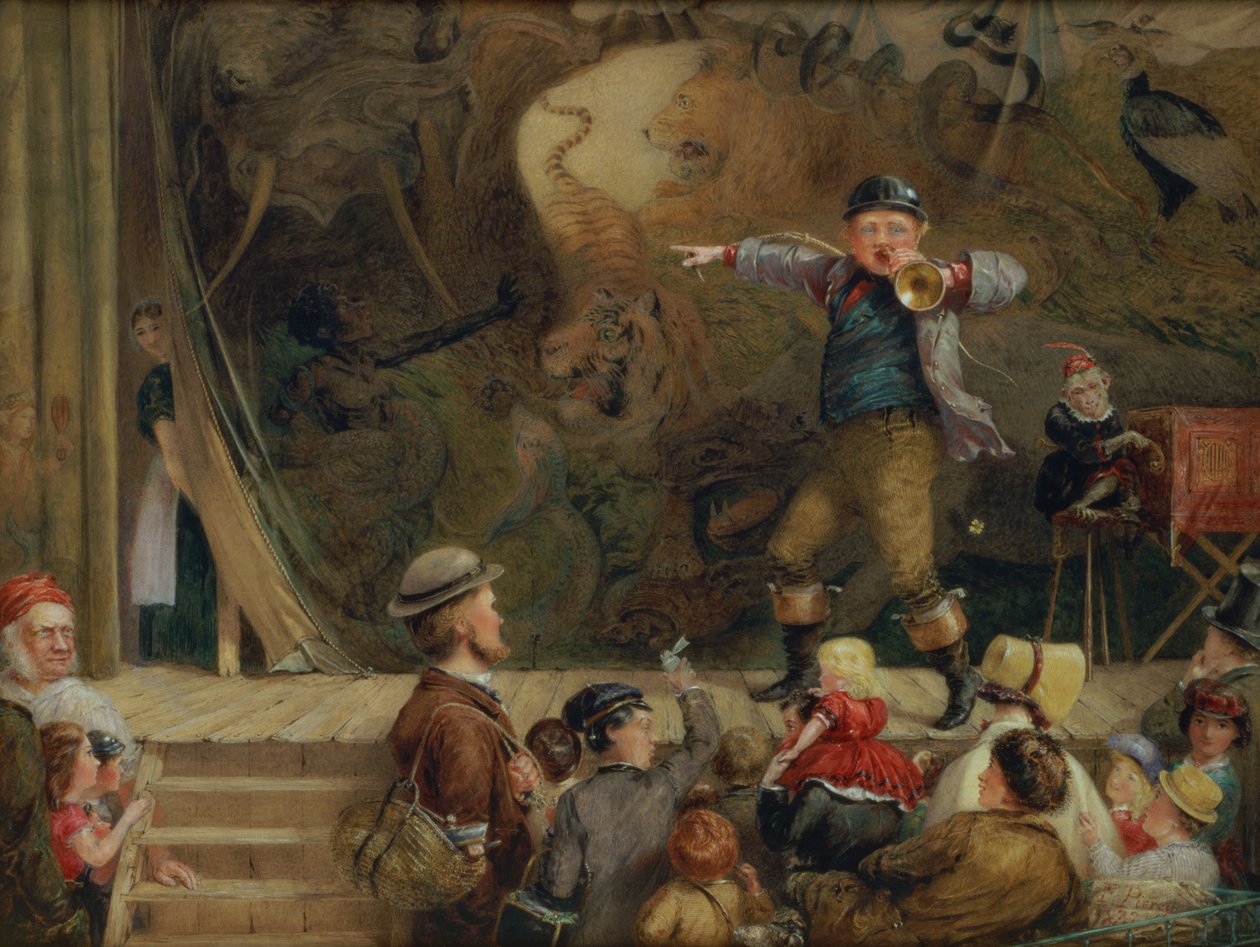 The Travelling Menagerie, 1872 (wc) tekijältä Frederick Piercy