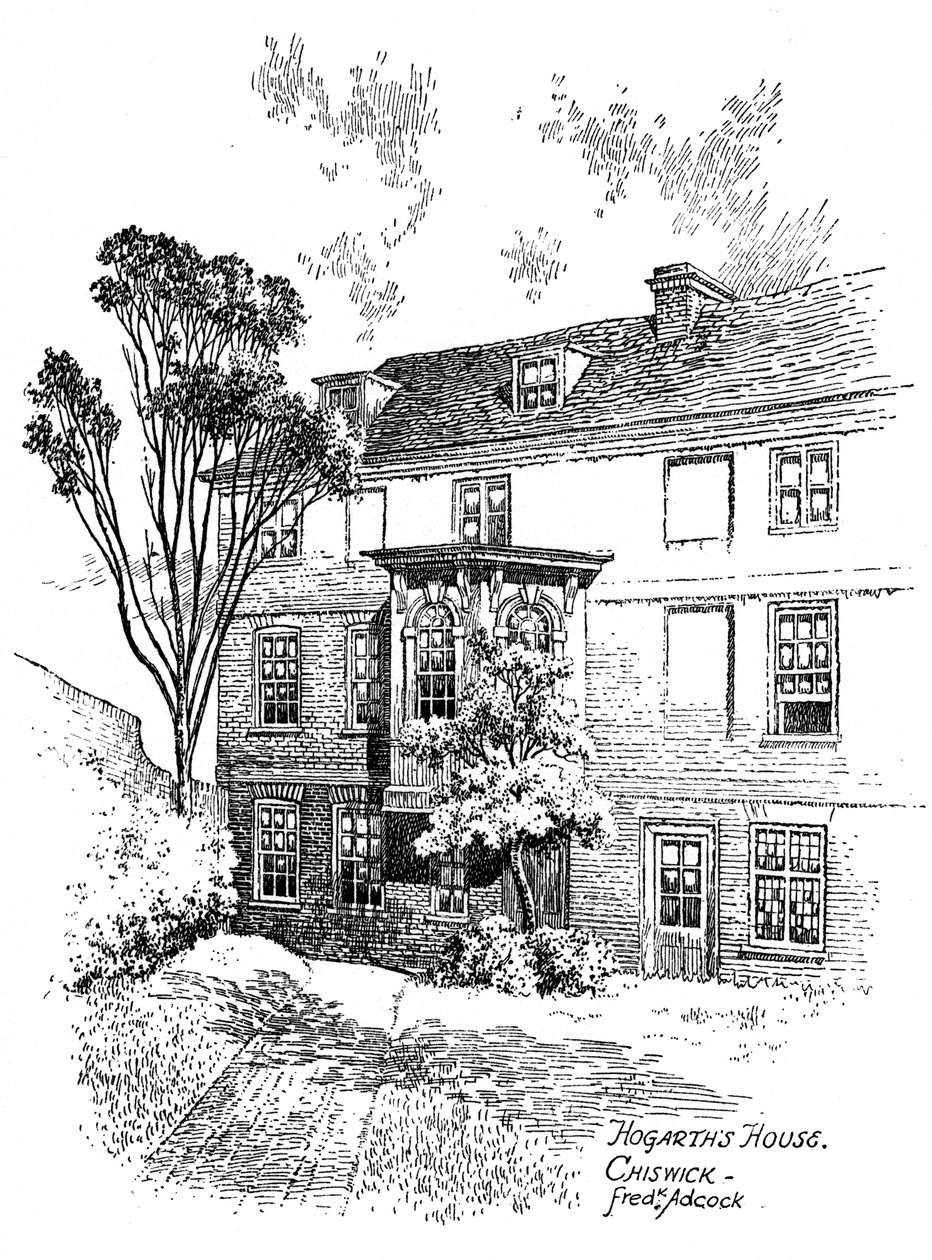 Hogarths House, Chiswick, 1912 tekijältä Frederick Adcock