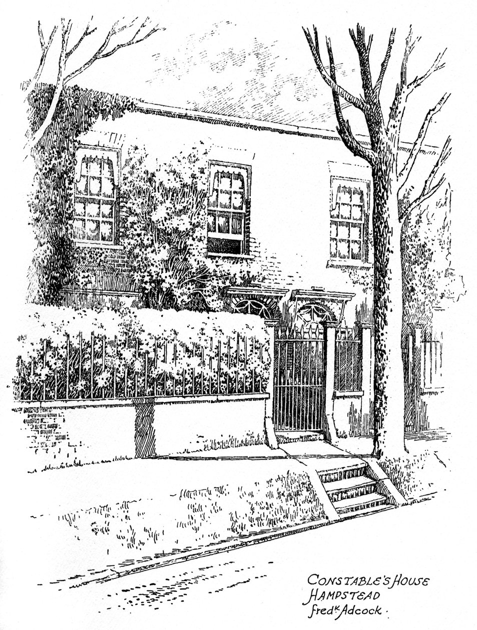 John Constablesin talo, Hampstead, Lontoo, 1912 tekijältä Frederick Adcock