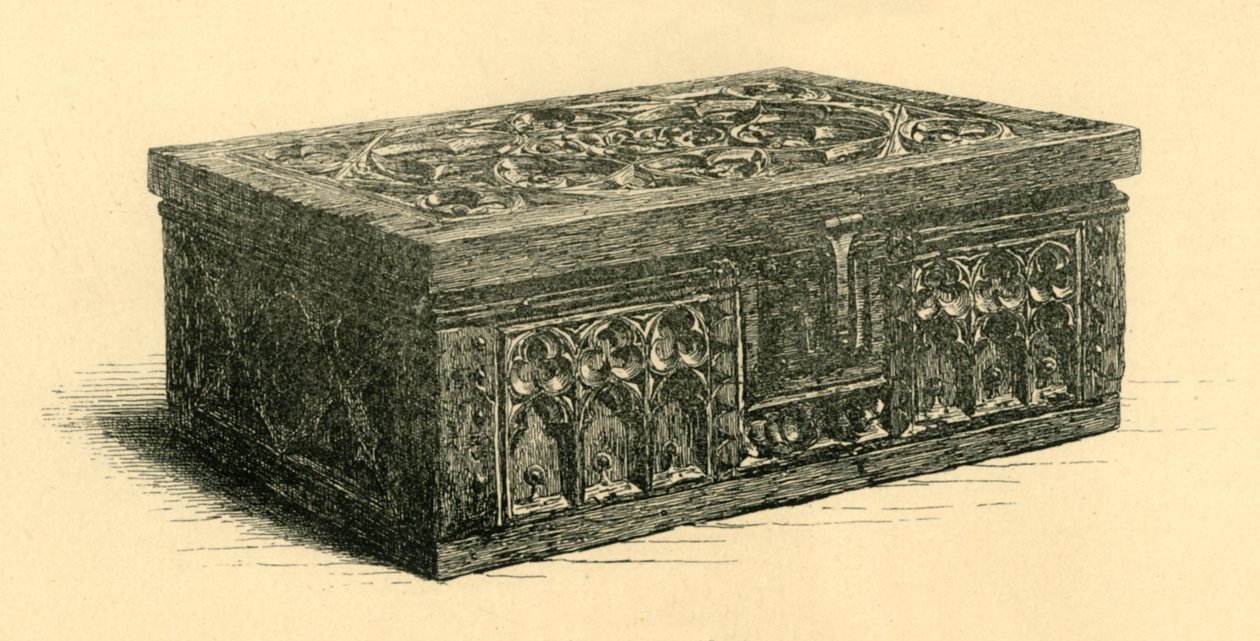 Tammilaatikko, 1300-luku, 1881. tekijältä Frederick Albert Slocombe
