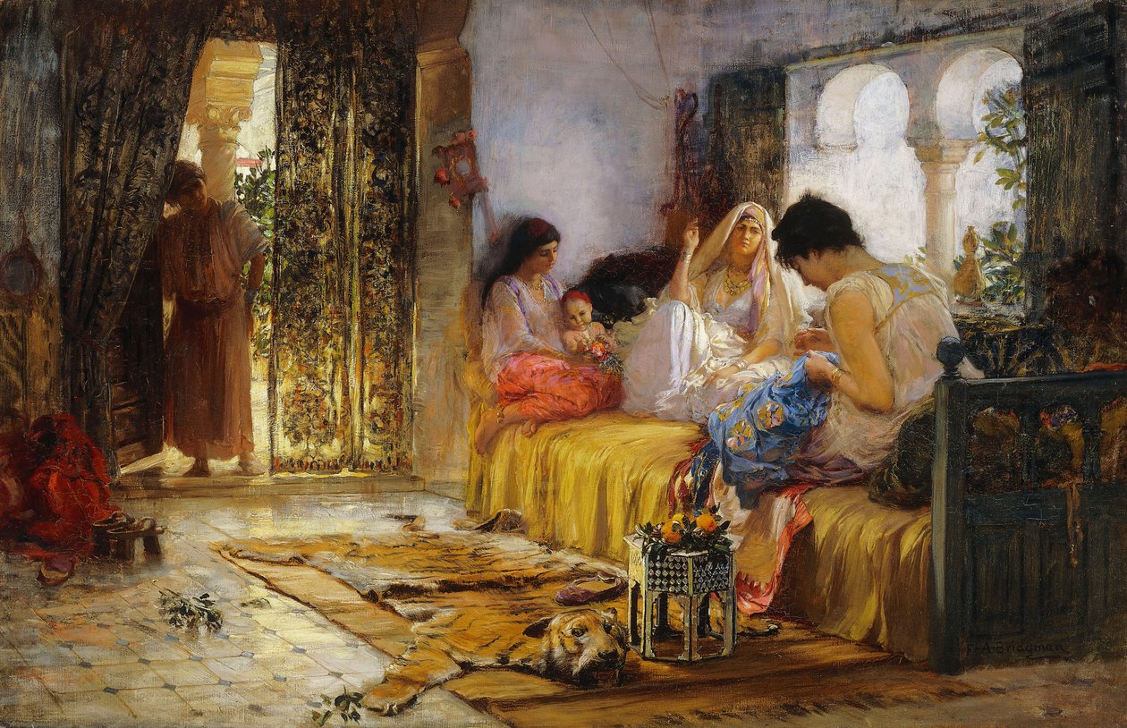 Kotimainen sisustus, tekijältä Frederick Arthur Bridgman