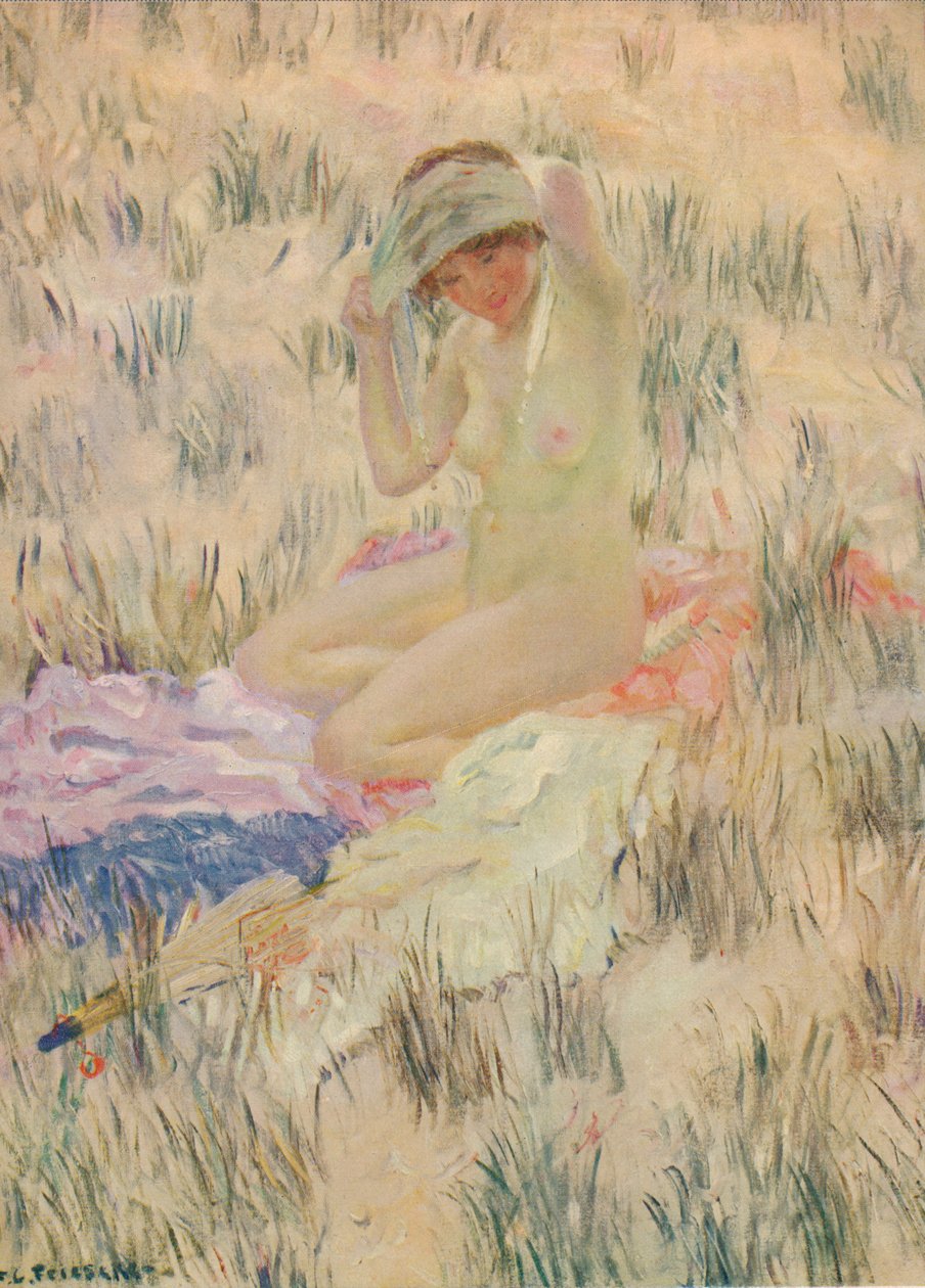 Dyyneillä, 1913, c1932 tekijältä Frederick Carl Frieseke