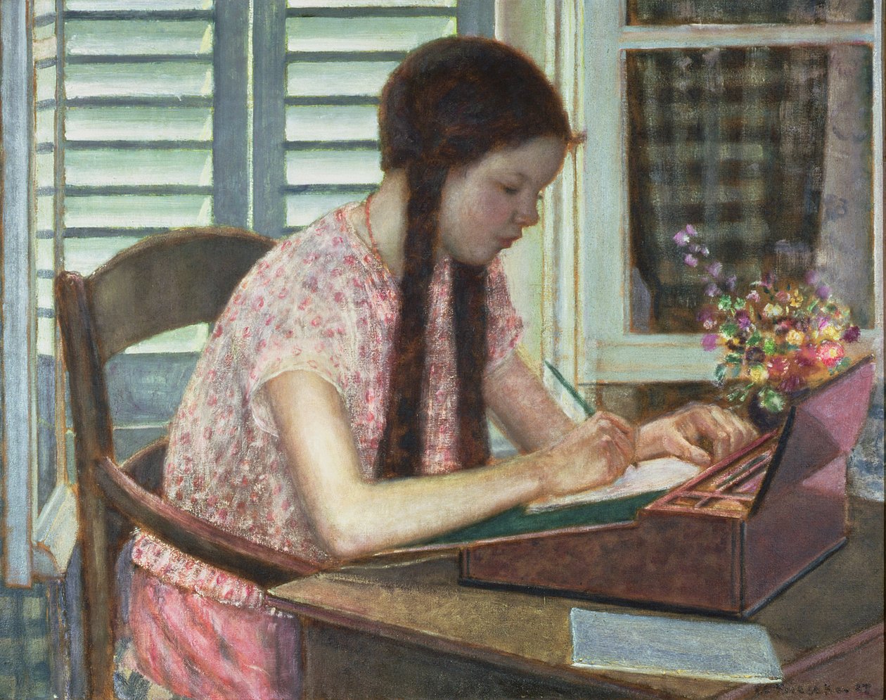 Huonekalut ja erilaiset esineet 1100- ja 1300-luvuilta tekijältä Frederick Carl Frieseke