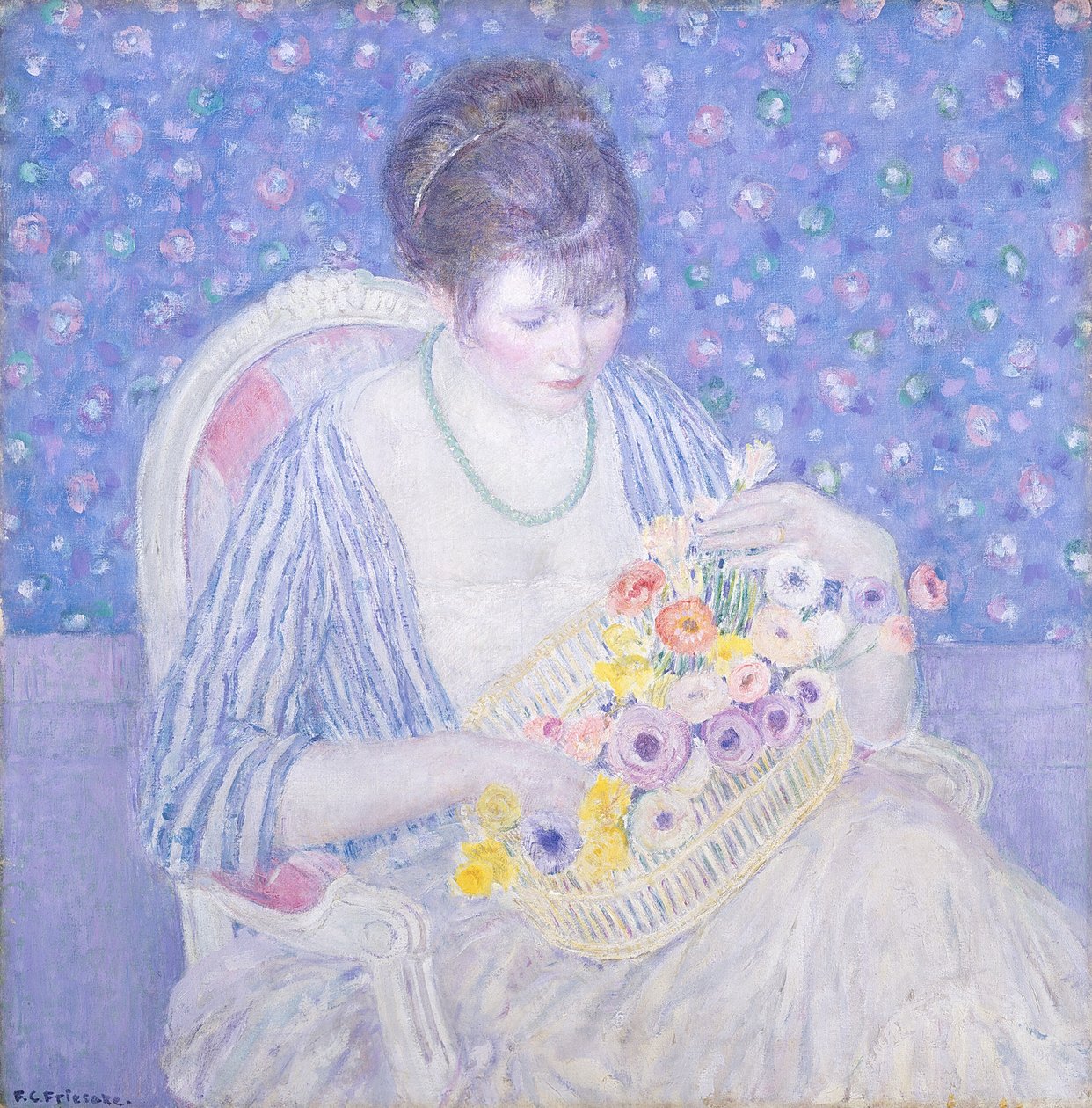 Kukkakori, c. 19131917. tekijältä Frederick Carl Frieseke