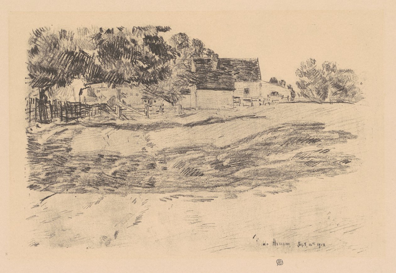 Afternoon Shadows, 1918. tekijältä Frederick Childe Hassam