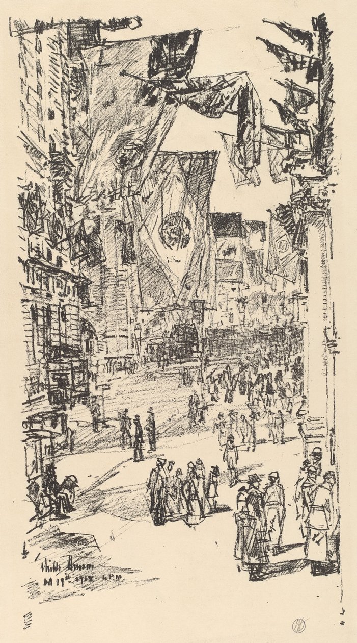 Avenue of the Allies, 1918. tekijältä Frederick Childe Hassam