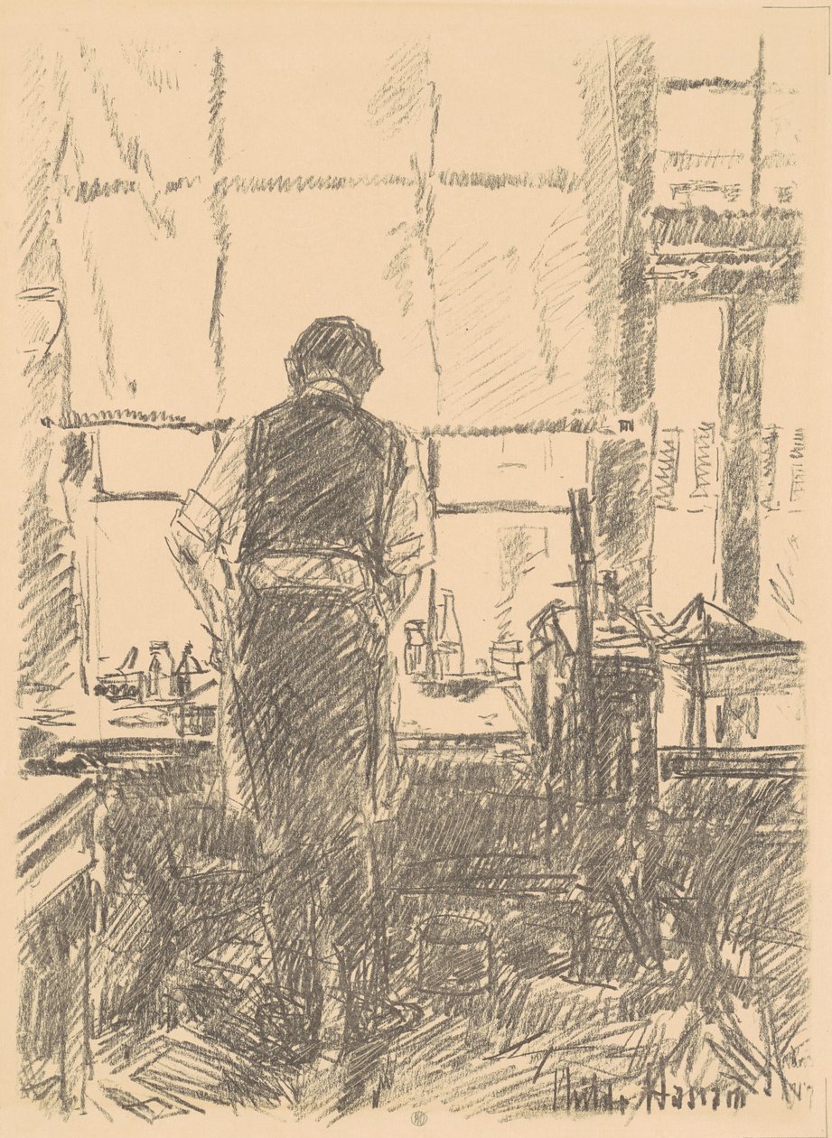 Joseph Pennellin muotokuva, 1917. tekijältä Frederick Childe Hassam