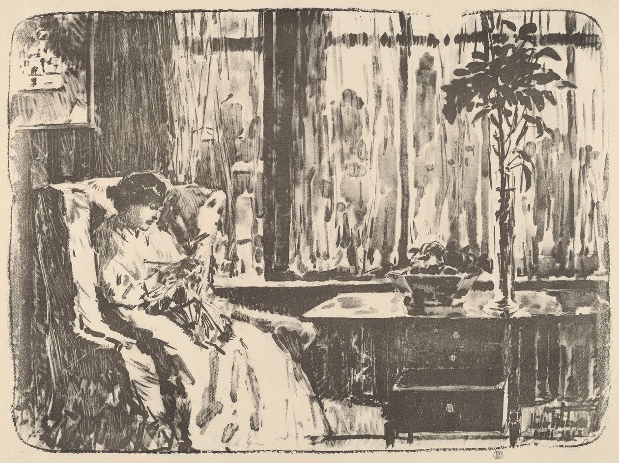 Leveä esirippu, 1918. tekijältä Frederick Childe Hassam