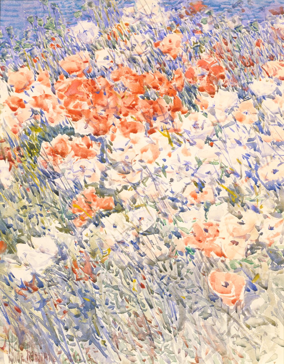 Saaren puutarha, 1892. tekijältä Frederick Childe Hassam