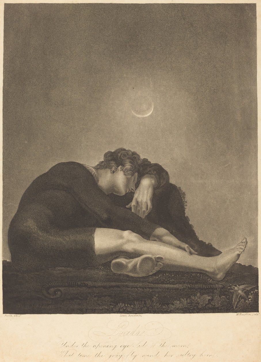 Lycidas tekijältä Frederick Christian Lewis I and Moses Haughton II after Henry Fuseli; published by Moses Haughton II