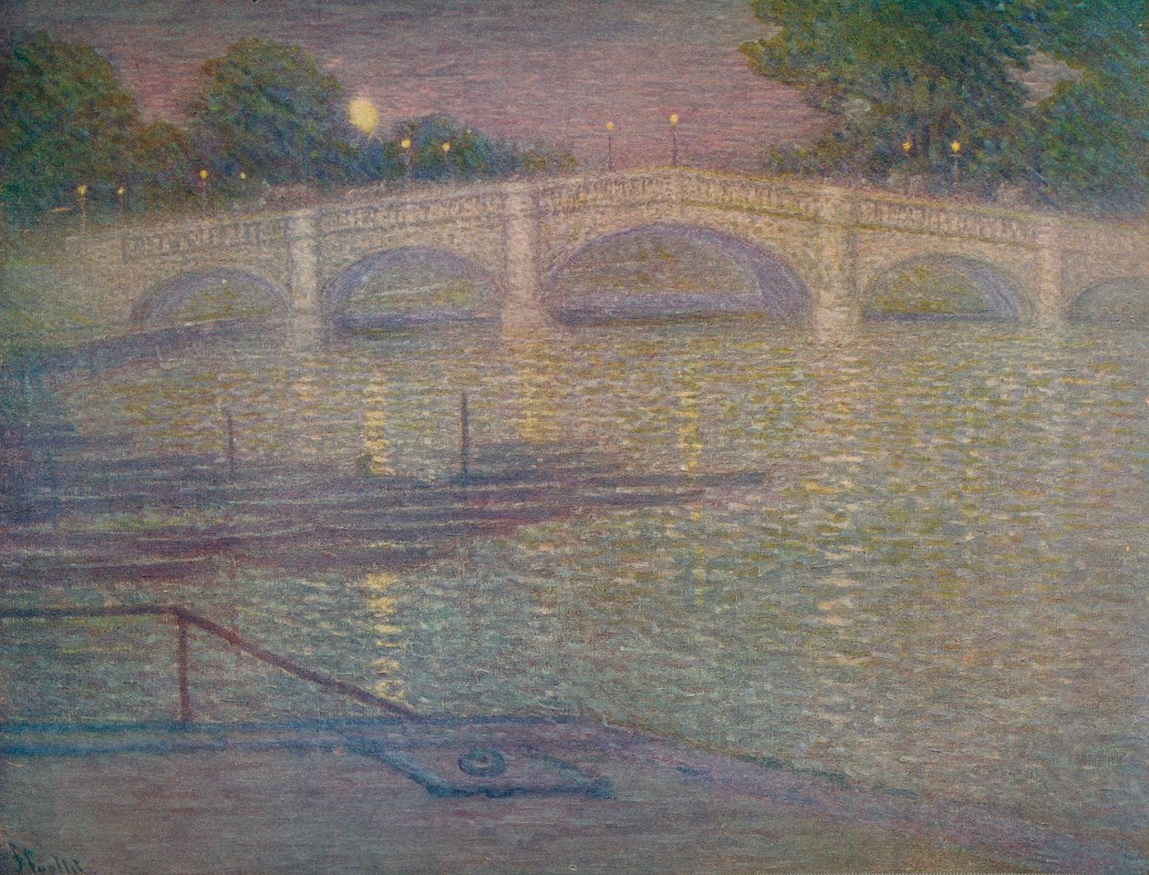 "Richmond Bridge, Surrey", 1932, c1932 tekijältä Frederick Francis Foottet