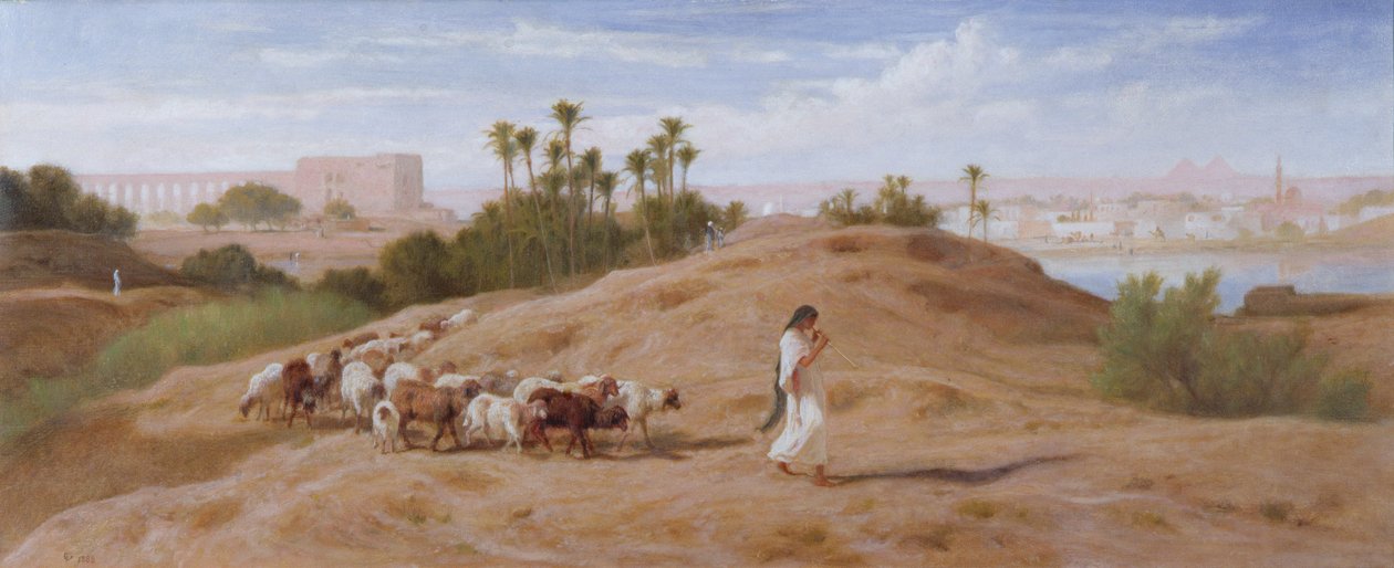 Vuohilauma lähellä Kairoa tekijältä Frederick Goodall