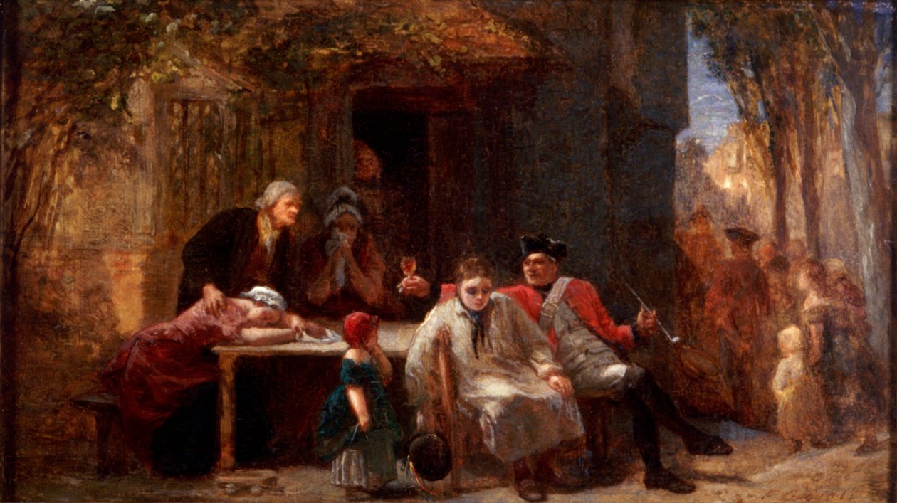 "Asevelvollisuus", 1851 tekijältä Frederick Goodall