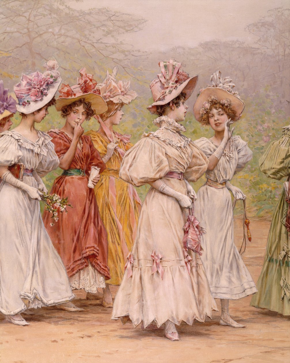 Promenade (öljy kankaalle) tekijältä Frederick Hendrick Kaemmerer