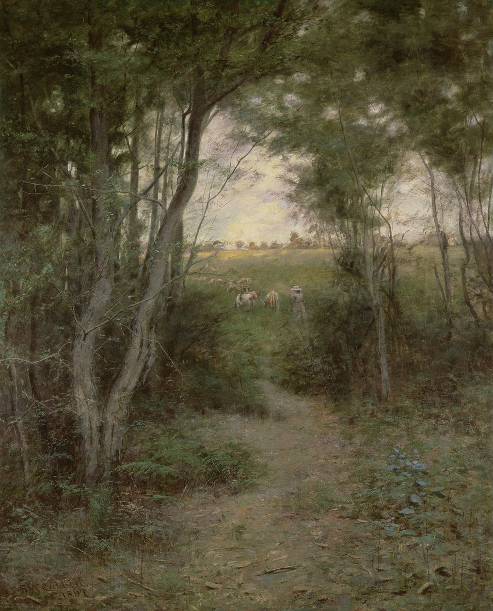 Huonekalut ja erilaiset esineet 1100- ja 1300-luvuilta tekijältä Frederick McCubbin