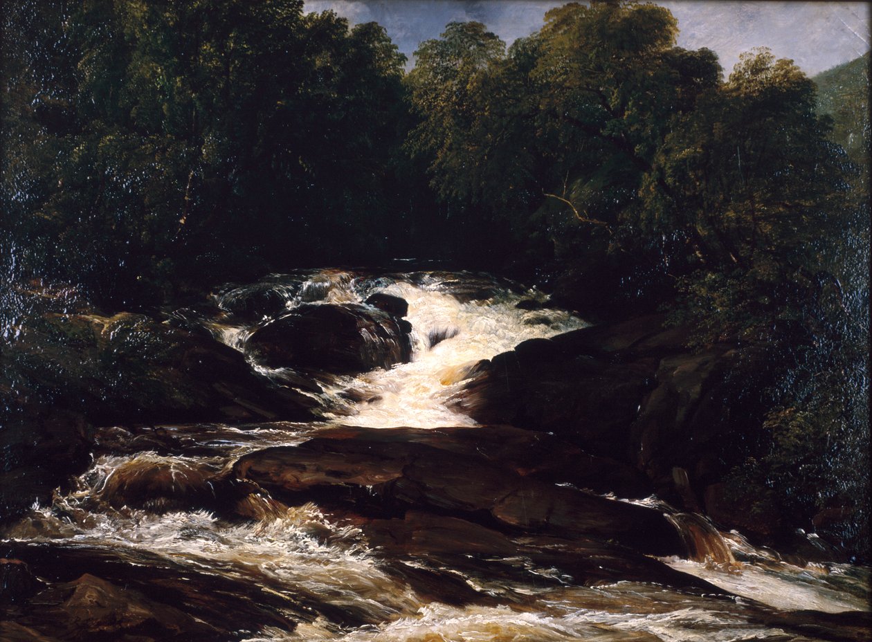 "A Devonshire Stream", 1860 tekijältä Frederick Richard Lee