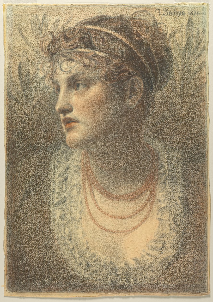 Korallikaulakoru, 1871. tekijältä Frederick Sandys