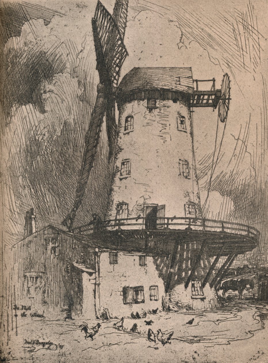 "The Mill in the Wirral", 1900 tekijältä Frederick Vango Burridge