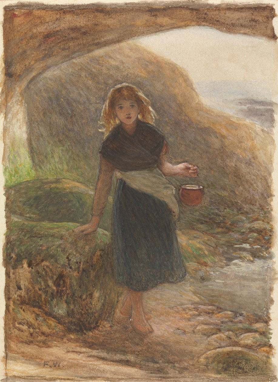 Sinisimpukoiden keräilijä tekijältä Frederick Walker