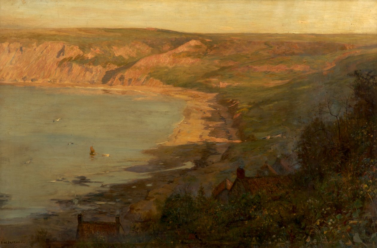 Runswick Bay (Öljy kankaalle) tekijältä Frederick William Jackson