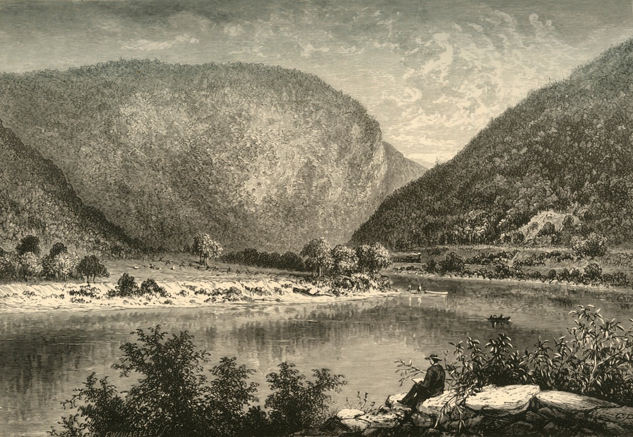 Delaware Water-Gap, 1872. tekijältä Frederick William Quartley