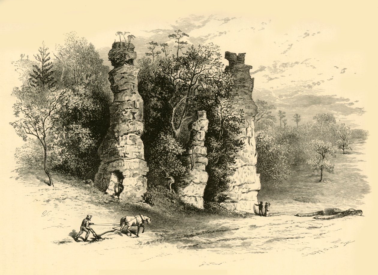 "Natural Towers", 1872. tekijältä Frederick William Quartley