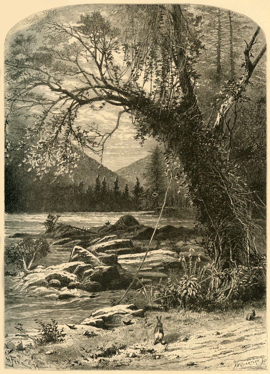 "The French Broad", 1872. tekijältä Frederick William Quartley