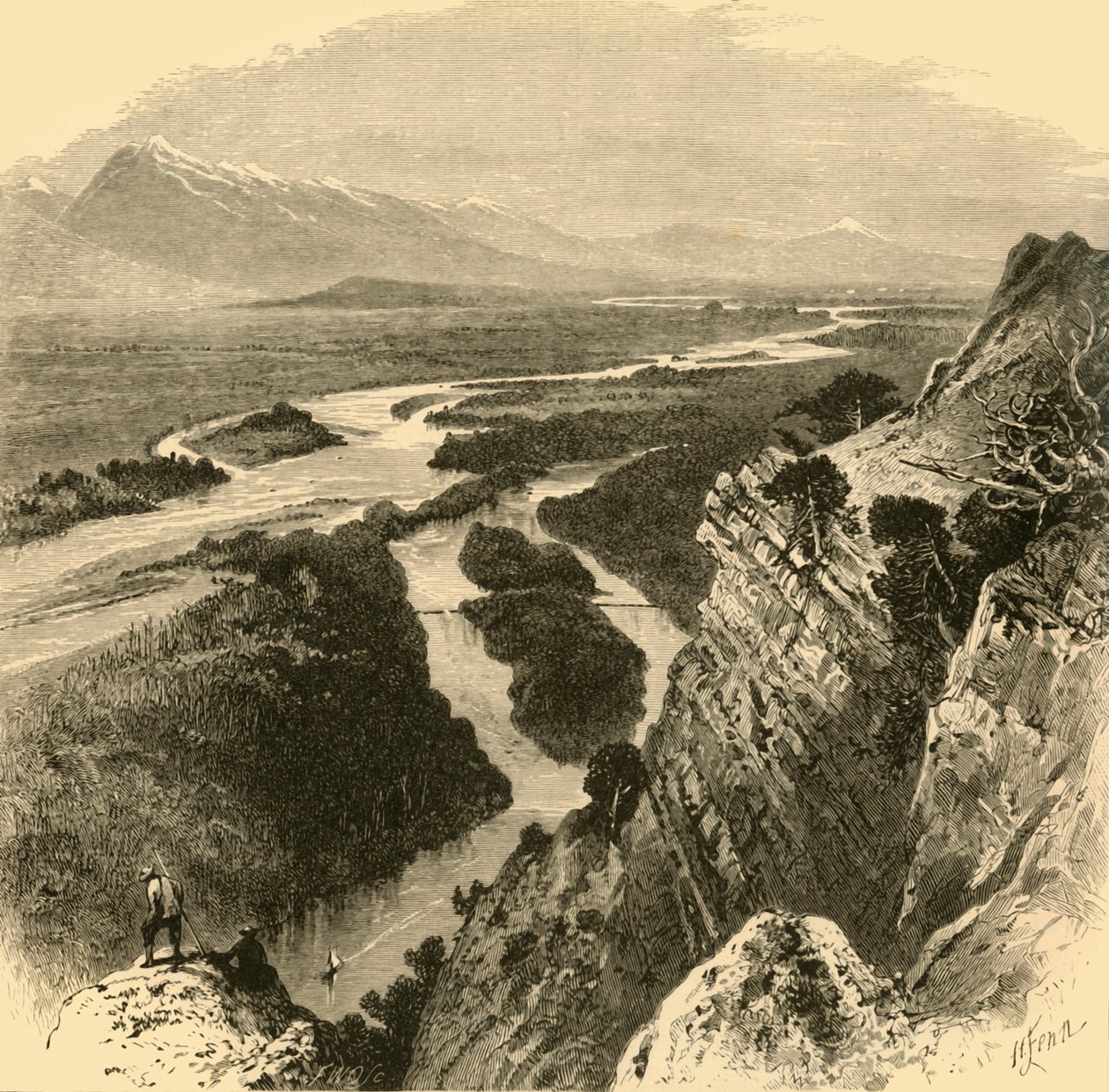 Yellowstone, 1872. tekijältä Frederick William Quartley