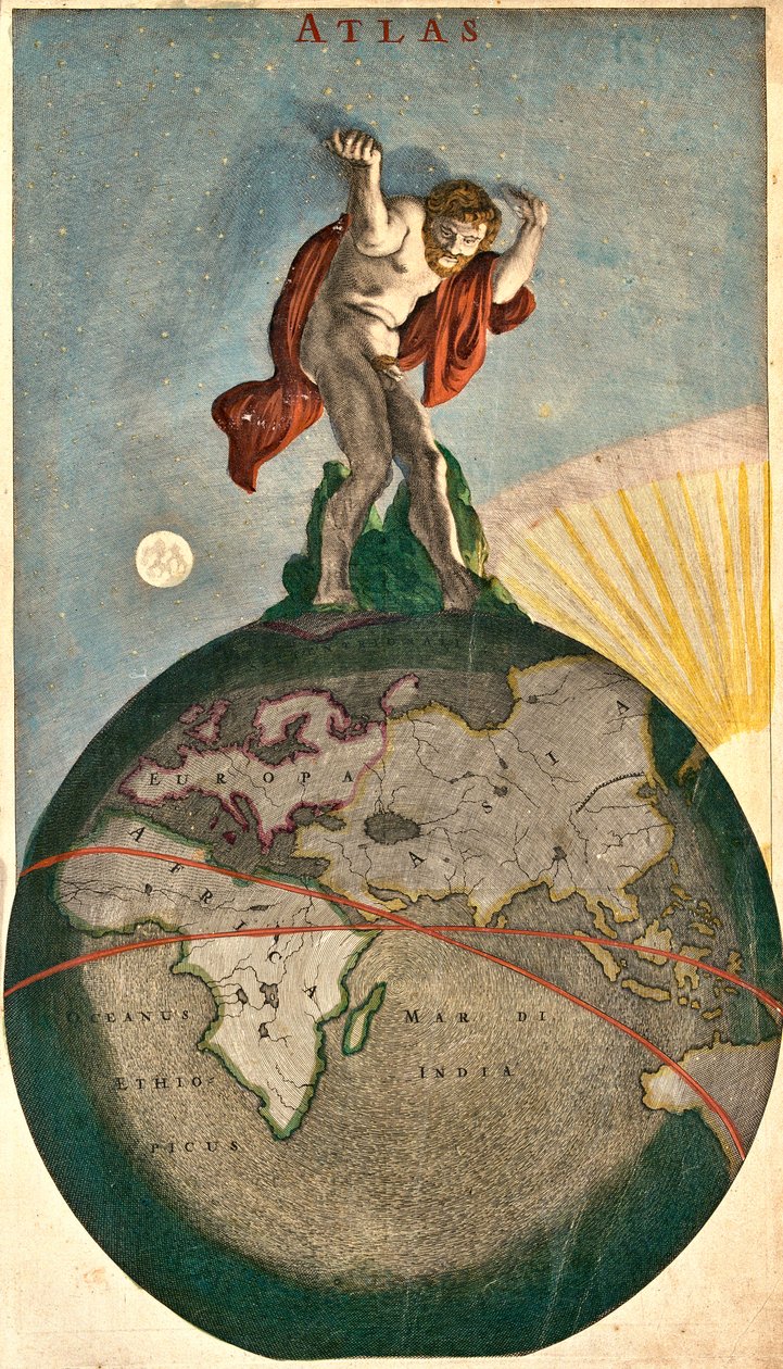 Frederik De Witin Atlas tekijältä Frederick de Wit