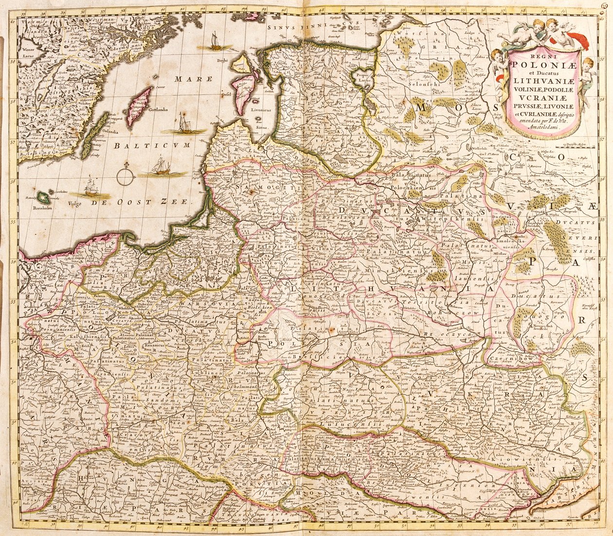 Puola, Viro, Latvia tekijältä Frederick de Wit