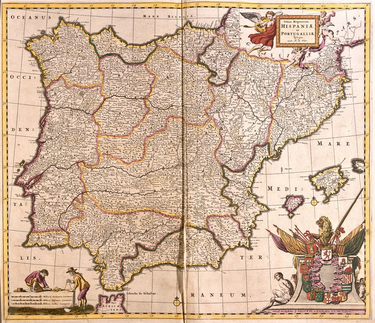 Espanja ja Portugali tekijältä Frederick de Wit