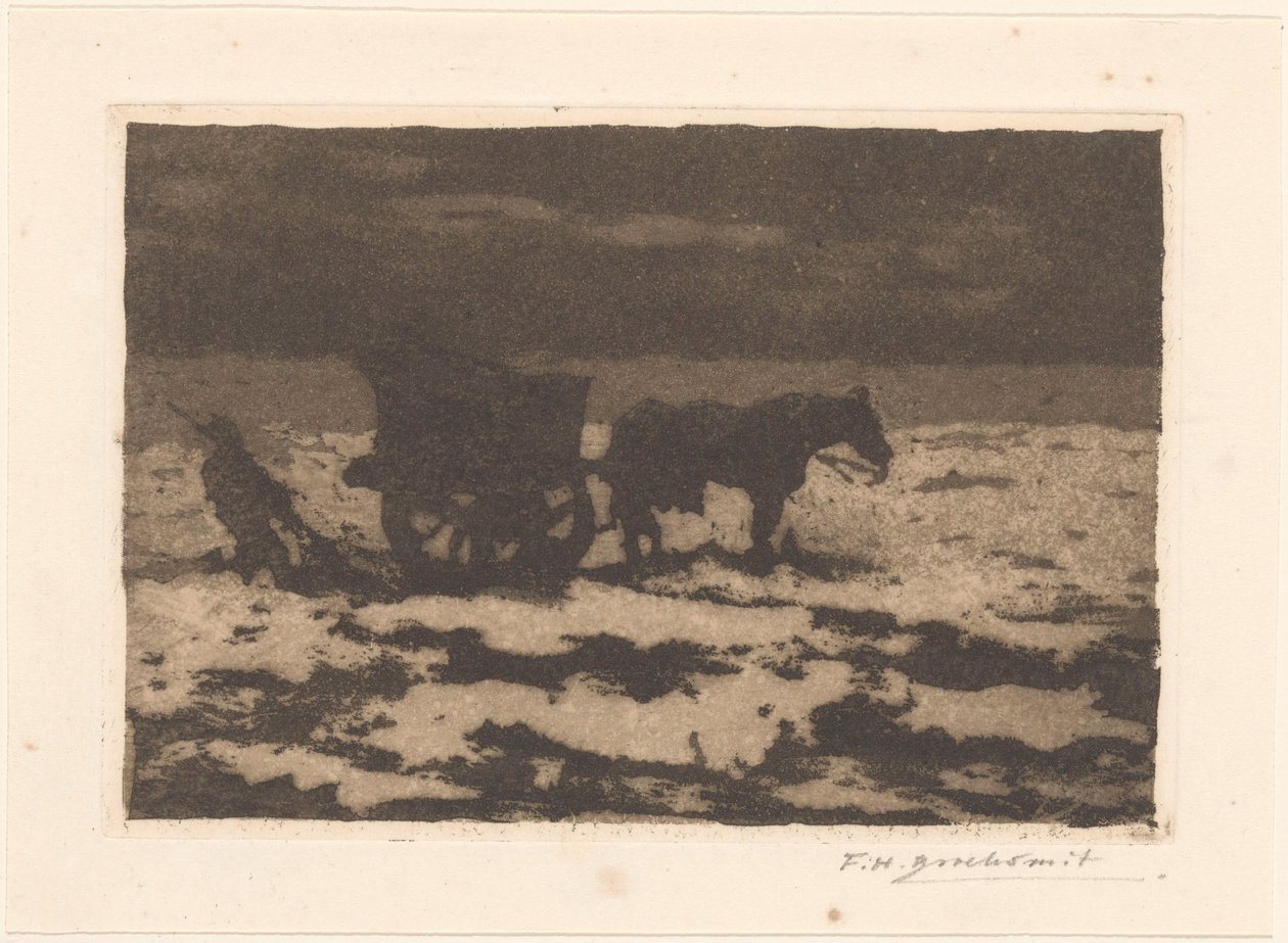 äyriäisten kalastaja tekijältä Frederika Henriëtte Broeksmit (signed by artist)