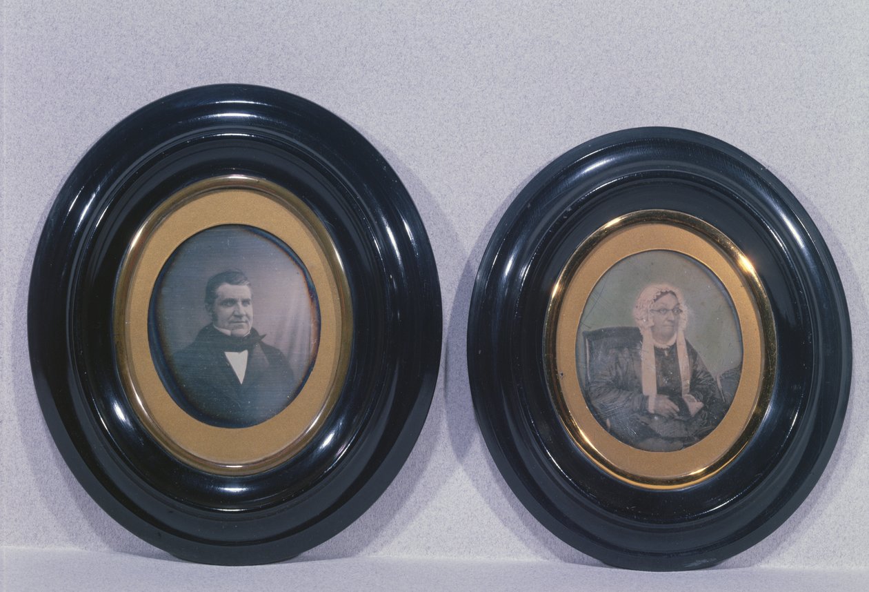 Louis Pasteurin (1822-95) äiti ja isä, n. 1840-50 (dagerrotypia) tekijältä French Photographer