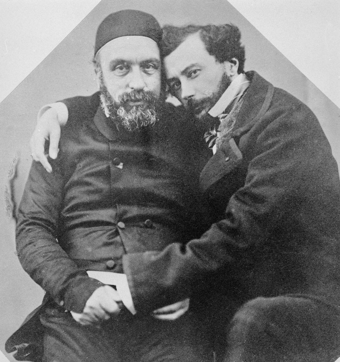 Charles Lambert-Beyn (1804-64) ja Maxime Du Campin (1822-94) muotokuva tekijältä French Photographer