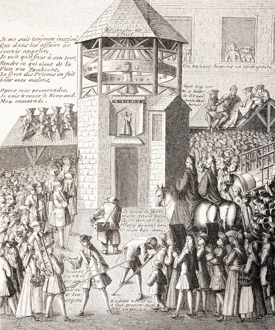 Pylväspaalu 1700-luvun Pariisissa, 1875 tekijältä French School