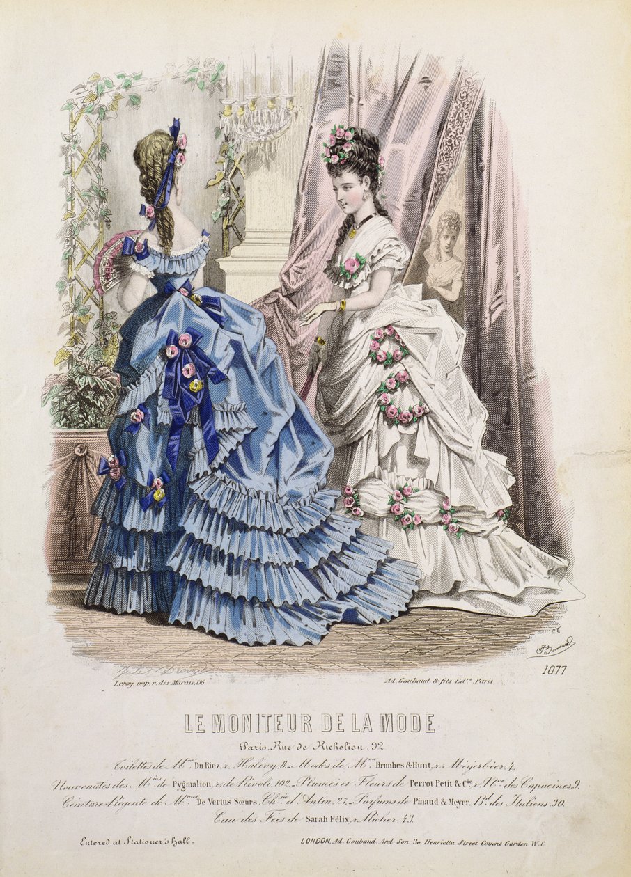 Le Moniteur de la Mode -lehden muotilevy. tekijältä French School