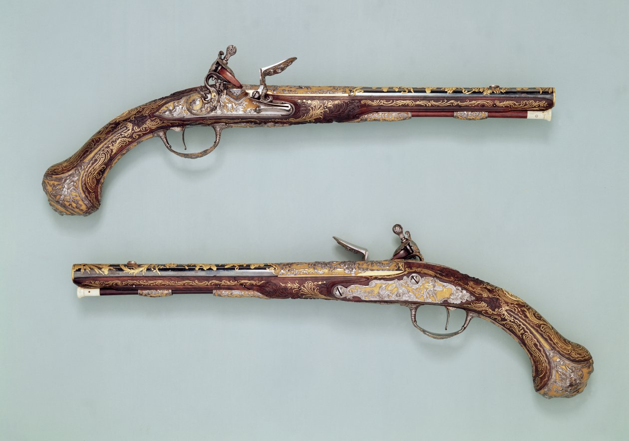 Flintlock-pistoolit, 1690 tekijältä French School