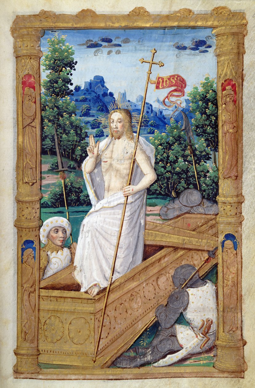 Dol.45r The Resurrection, Heures a l