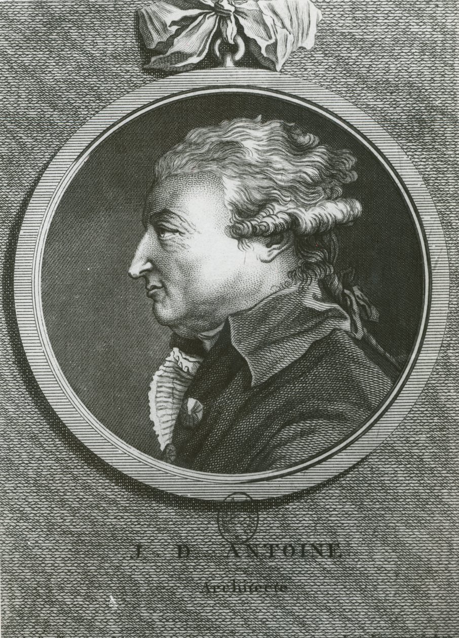 Jean Denis Antoine (1733-1801) arkkitehti, kaiverrus Louis Simon Lemepereur (1728-1807) tekijältä French School