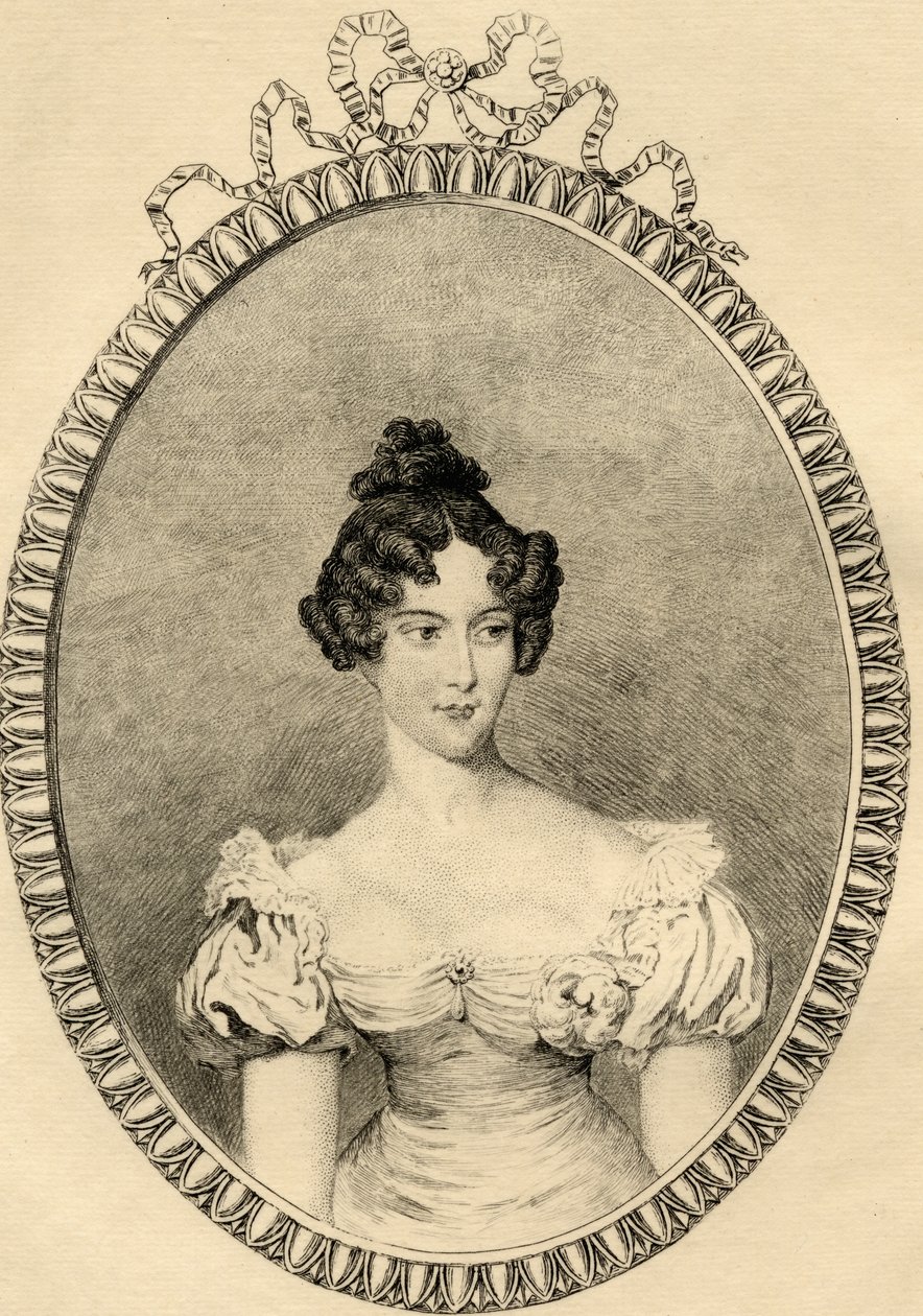 Marie-Caroline de Bourbon (1798-1870) Herttuatar de Berry tekijältä French School