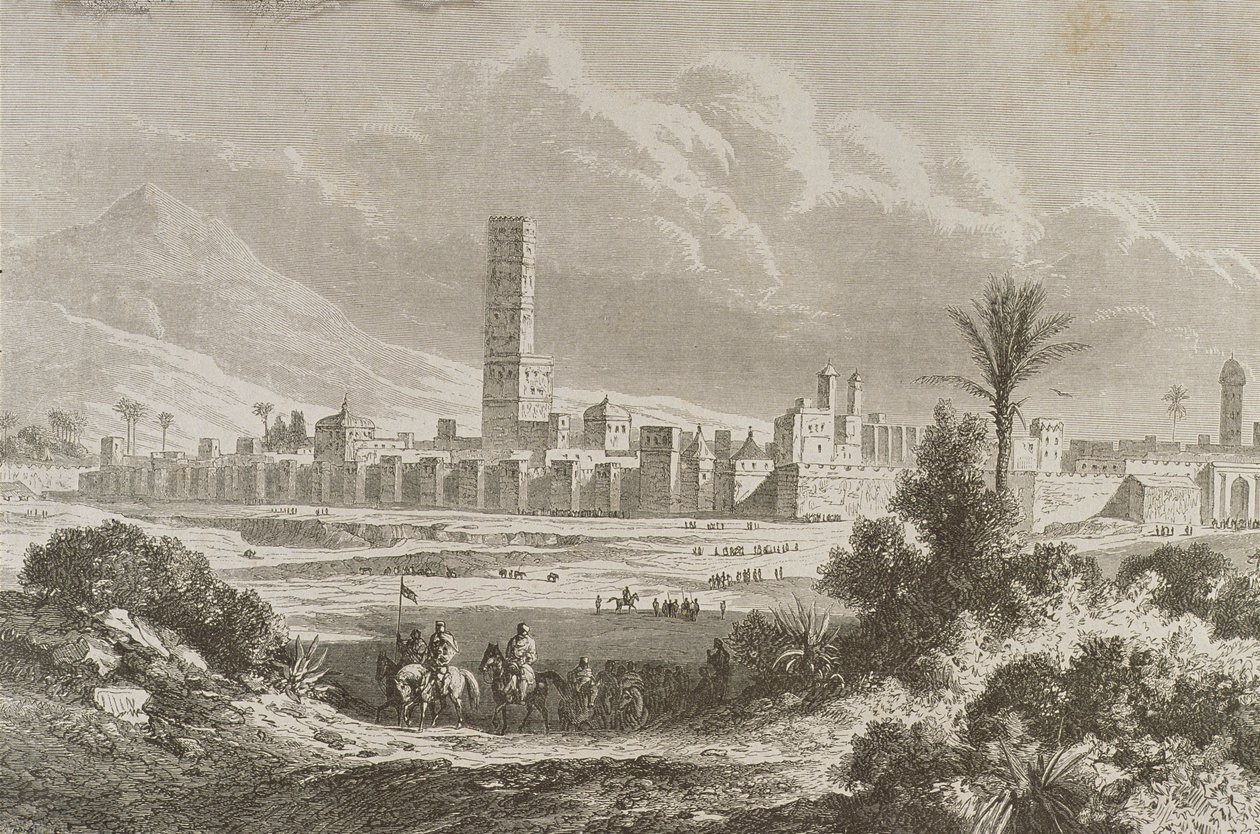 Marrakesh 1860-luvulla tekijältä French School