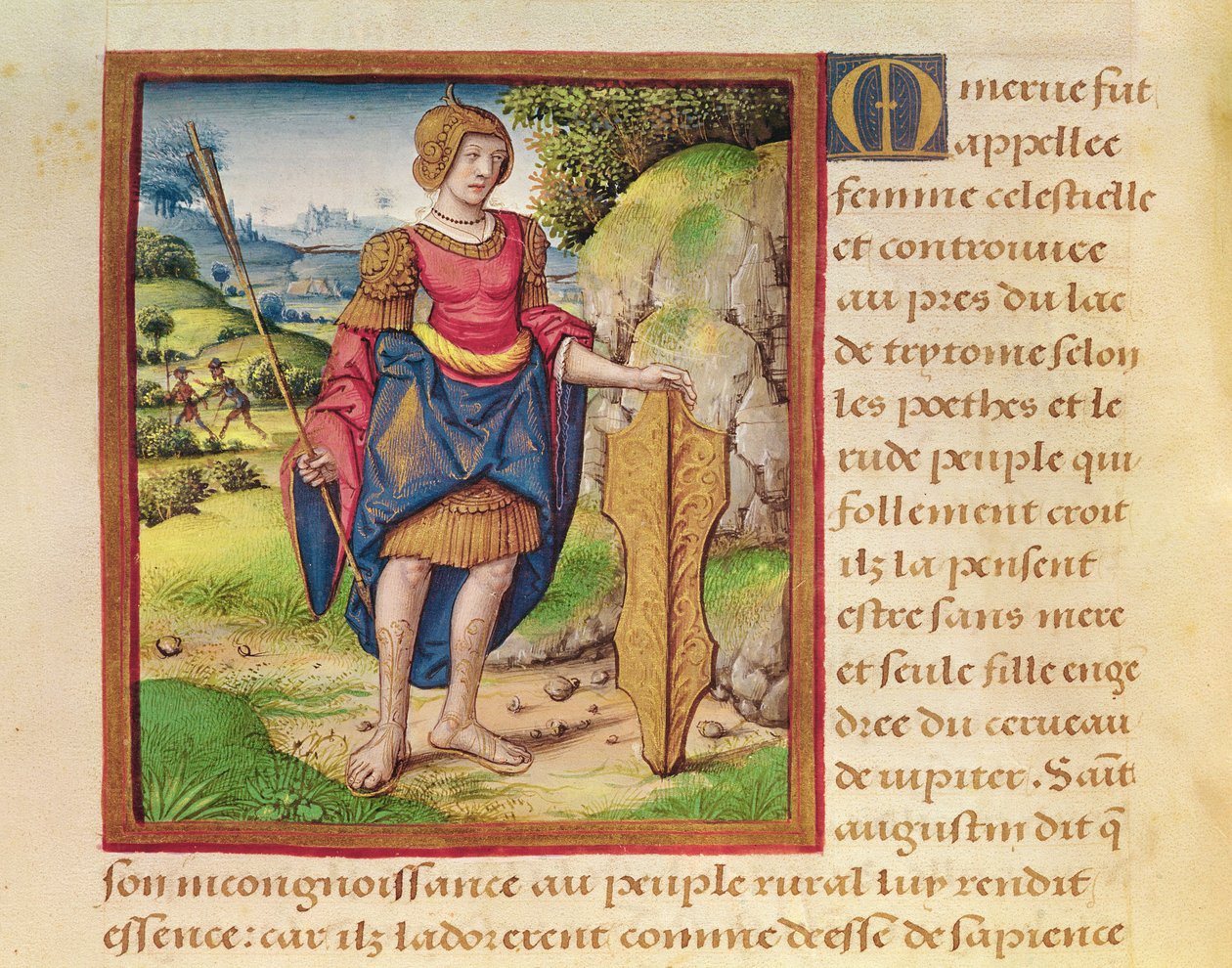 Ms 17 Minerva, "Vie des Femmes Celebres", n. 1505 tekijältä French School