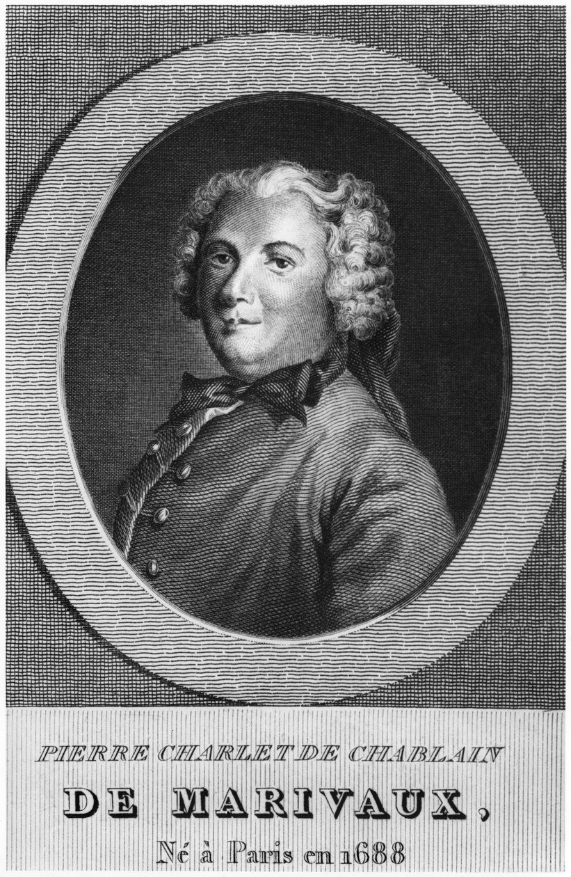 Pierre Carlet de Chamblain, tunnettu nimellä Marivaux (s valokuva) tekijältä French School