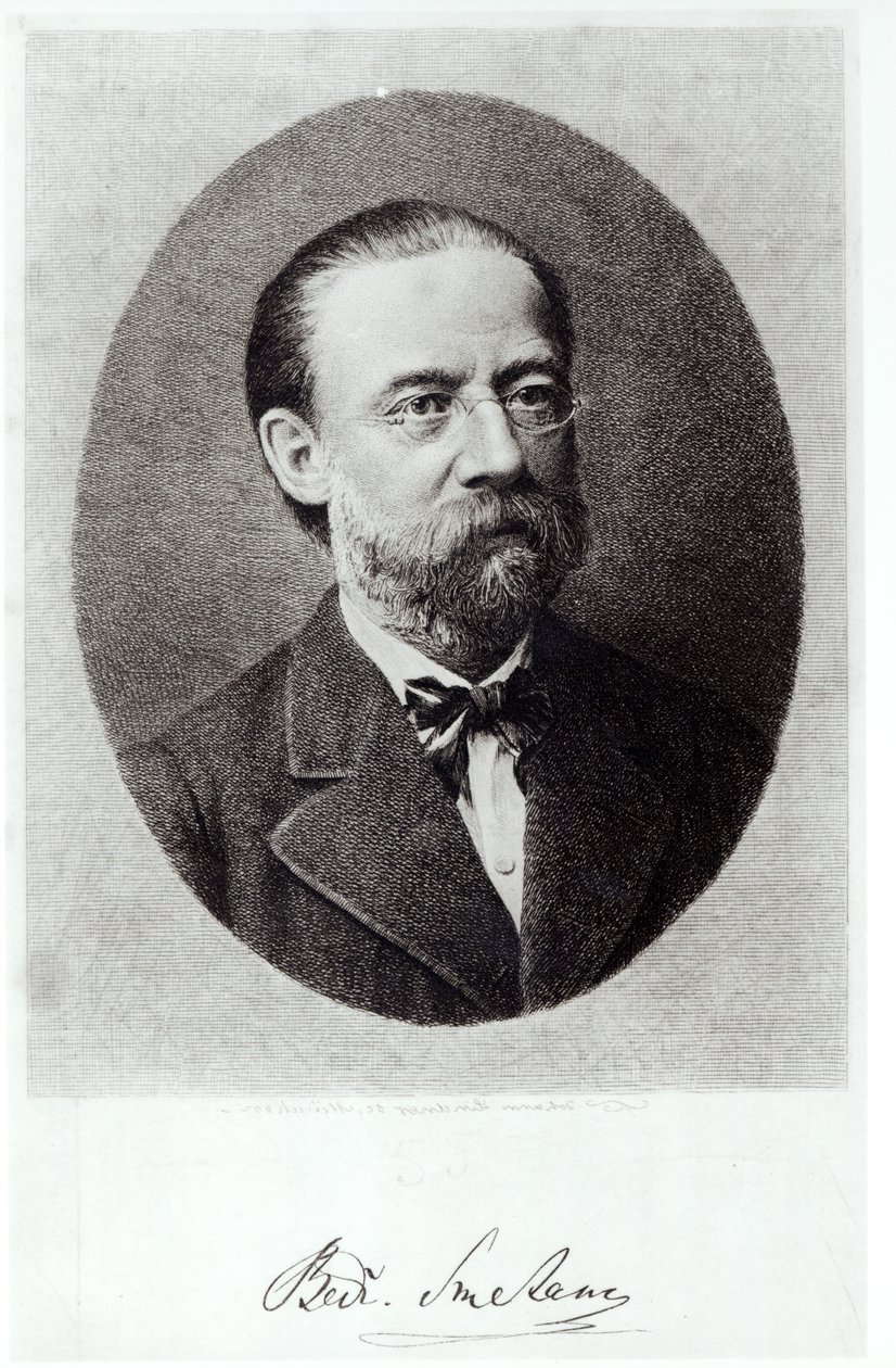 Bedrich Smetanan (1824-84) muotokuva tekijältä French School