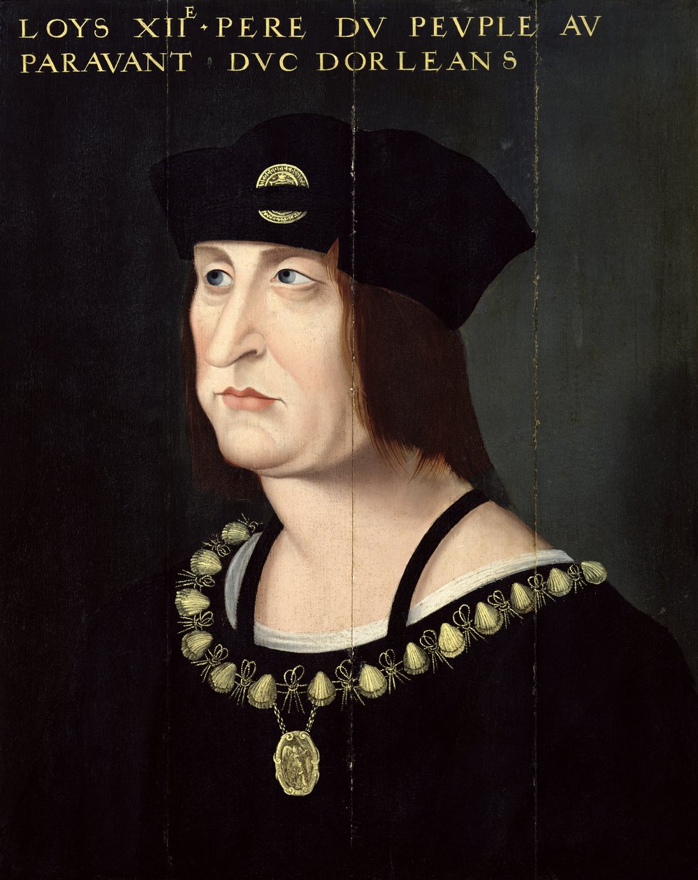 Ludvig XII:n (1462-1515) Ranskan kuninkaan muotokuva tekijältä French School