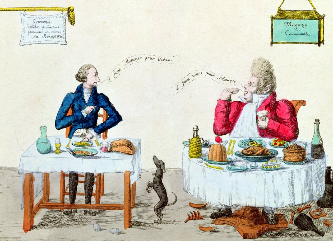 Gluttonin muotokuva (värikaiverrus) tekijältä French School